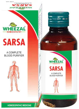 Wheezal Sarsa Syrup bottle of 200 ml syrup