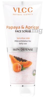 VLCC Papaya & Apricot Face Scrub tube of 80 gm scrub