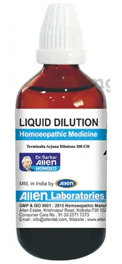Allen Laboratories Terminalia Arjuna Liquid Dilution 200 CH bottle of 30 ml dilution