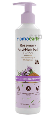 Mamaearth Rosemary Anti-Hairfall Shampoo pump bottle of 250 ml shampoo