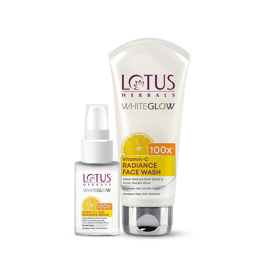 WhiteGlow Vitamin-C FaceWash & Gold Serum Combo