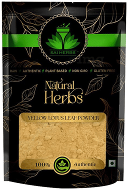 Sai Herbs Yellow Lotus Leaf Powder packet of 500 gm powder