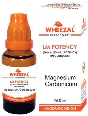 Wheezal Magnesium Carbonicum Globules 0/19 LM bottle of 20 gm globules