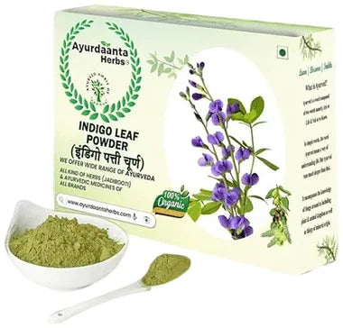 Ayurdaanta Herbs Indigo Leaf Powder box of 100 gm powder