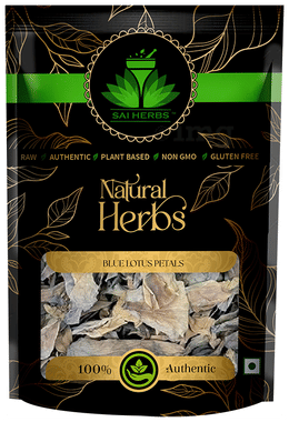 Sai Herbs Blue Lotus Petals packet of 250 gm pack