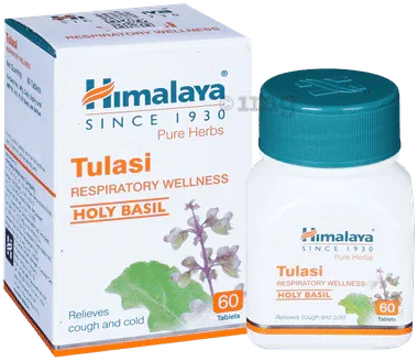 Himalaya Wellness Himalaya Tulasi Tablets | Helps Relieve Cough and Cold bottle of 60 tablets