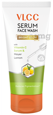 VLCC Bright Glow Meyer Lemon Serum Face Wash tube of 100 ml face wash