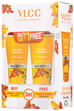 VLCC Wellscience Turmeric & Berberis Face Wash (150ml Each) combo pack of 2 boxes