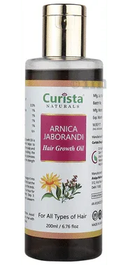 Curista Naturals Arnica Jaborandi Hair Growth Oil bottle of 200 ml oil