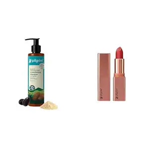 Pilgrim Patua & Keratin Hair SMOOTHENING SHAMPOO for Dry & Frizzy hair 200 ml & Glitter Li