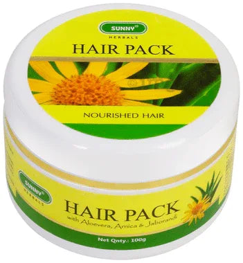 Sunny Herbals Hair Pack jar of 100 gm hair mask