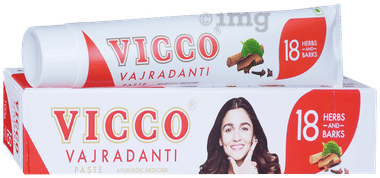 Vicco Vajradanti Ayurvedic Medicine for Healthy Gums and Teeth | Regular tube of 100 gm toothpaste
