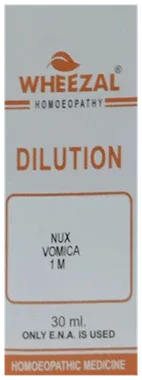 Wheezal Nux Vomica Dilution 1M bottle of 30 ml dilution