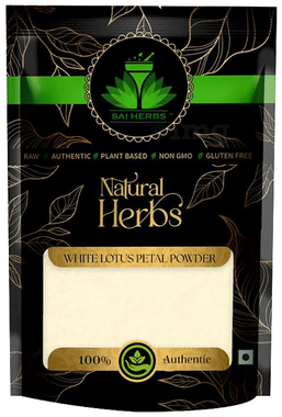 Sai Herbs White Lotus Petal Powder packet of 250 gm powder