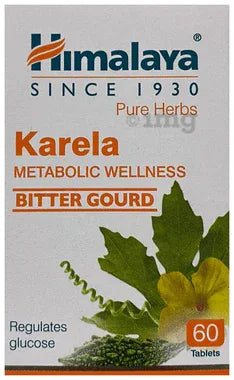 Himalaya Wellness Pure Herbs Karela Metabolic Wellness Tablet bottle of 60 tablets