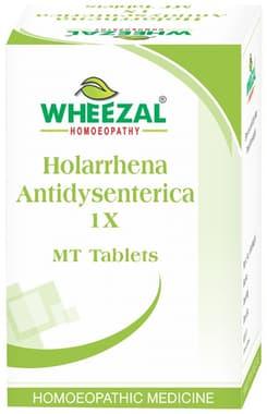 Wheezal Holarrhena Antidysenterica 1X MT Tablet bottle of 25 gm tablet