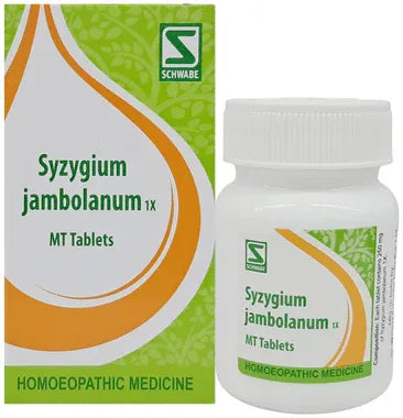 Dr Willmar Schwabe India Syzygium Jambolanum Trituration Tablet 1X bottle of 20 gm trituration tablet