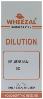 Wheezal Dilution Influenzinum 200 bottle of 30 ml dilution