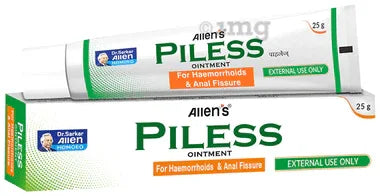 Allen Laboratories Piless Ointment (25gm Each) combo pack of 4 tubes