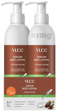 VLCC Serum Body Lotion (300ml Each) Cocoa Glow combo pack of 2 bottles