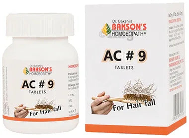 Bakson's Homoeopathy AC#9 Tablet bottle of 75 tablets