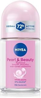NIVEA Pearl & Beauty Radiance Roll-On Deodorant, 72h Protection, 25ml, Alcohol-Free