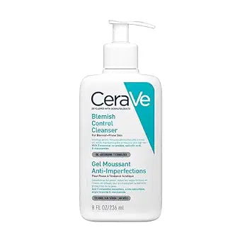 Cerave Blemish Control Cleanser with 2% Salicylic Acid & Niacinamide for Acne Prone Skin, 