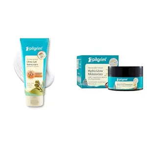 Pilgrim 2% Niacinamide Glow Sunscreen SPF 50 +++ for Women and Men with Spanish Squalane 5