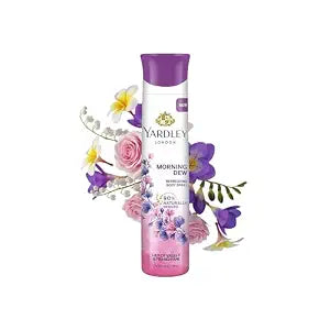 Yardley London Morning Dew Refreshing Deo Body Spray for Women, 150ml
