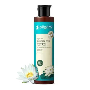 Pilgrim Mild Sulphate Free Shampoo (Argan Oil) For Dry Frizzy Hair, Men and Women, No Sulp