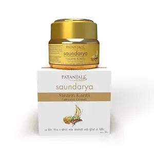 Patanjali Swarna Kanti Cream 50g For Soft & Glowing Skin, Moisturizer For Dry Skin