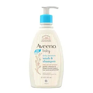 Aveeno Baby Daily Moisture Wash and Shampoo (354ml)