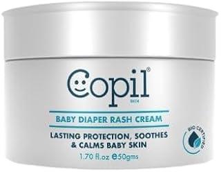 COPIL SKIN Baby Diaper Rash Cream with Zinc Oxide, Aloe Vera and Beet Root Extract |Natural Ingredients to Prevent Rashes & Irritation |Free from Paraben & Lauryl Sulphates Pack of 2 (50g)