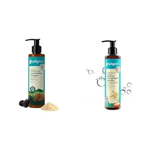 Pilgrim Patua & Keratin Hair SMOOTHENING SHAMPOO for Dry & Frizzy hair 200 ml & Korean Ric