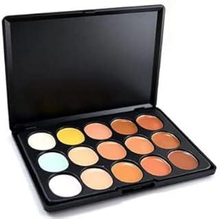 LOVHIDE 15 Shades Highlighter Concealer and Contour Palette Powder as Used Bronzer- (Multicolor)