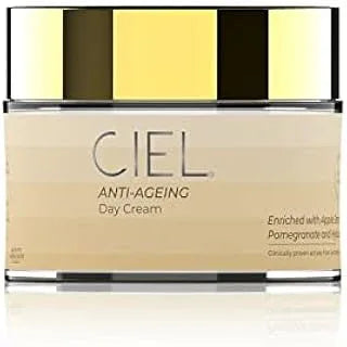 CIEL Anti-Aging Day Cream - 50g | Vitamin C & Hyaluronic Acid Moisturizer for Glowing, Hydrated & Radiant Skin | Anti-Wrinkle Face Cream for All Skin Types | Daily Use for Men & Women