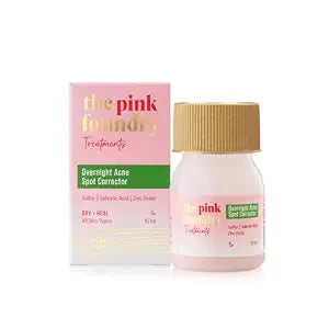 The Pink Foundry Acne Spot Corrector with Salicylic Acid & Sulfur for Active Acne,