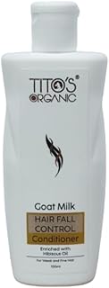 Tito's Organic Goat Milk Hair Fall Control Conditioner 100 ml (Pack Of 1)-Conditioner,Hair Fall Control,Hair Care