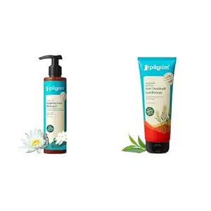 Pilgrim Mild Sulphate Free Shampoo (Argan Oil) For Dry Frizzy Hair, Men and Women, No
