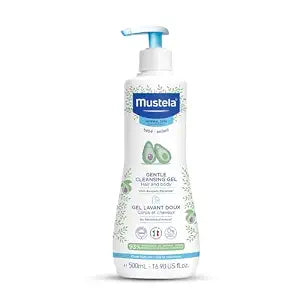 Mustela Gentle Foaming Cleansing Gel for Baby & Child – Daily Use Body & Hair Wash – Avoca