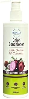 PRAVELLA COSMETICS Onion Conditioner for Hair Growth & Hair Fall Control with Coconut Oil 250ml (pack of 2)