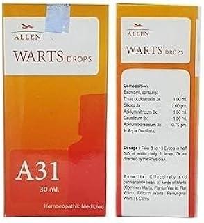 Allen A31 Warts Drop - 30 ML Pack Of 1