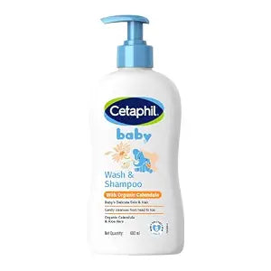 Cetaphil Baby Wash & Shampoowith Organic Calendula,Tear Free, Paraben, Colorant and