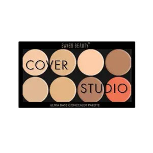Swiss Beauty Ultra Base Concealer Radiant, Cream Palette | 19GMS