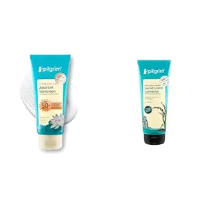 Pilgrim 1% Hyaluronic Acid Sunscreen Gel 50 gm & Anti Hairfall Conditioner with Redensyl &