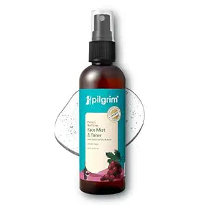 Pilgrim Alcohol Free Red Vine Face Toner Spray with Vitamin B3 and Aloe, Face Mist Spray F