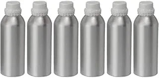 Charming Aura - Multipurpose Anodized Aluminum Empty Bottle, 50ml (Pack of 6) with B Drop Nozzle & Cap with Seal, for Beauty, Essential Oils, Blends, Skin Care, Travel, Toners, Cosmetic & DIY