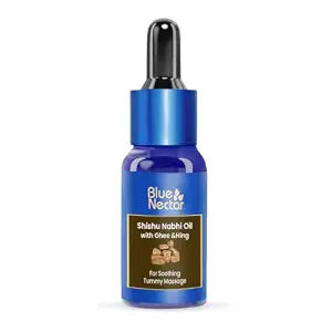 Blue Nectar Baby Nabhi Oil for Colic Relief, Tummy Comfort with Hing & Ghee | 50ML
