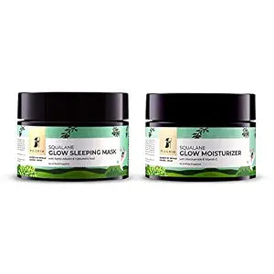 Pilgrim Squalane Overnight regeneration Combo Squalane Glow Moisturizer 50gm
