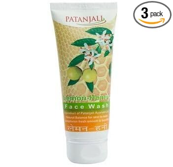 Patanjali Lemon Honey Facewash, 60g (Pack of 3)